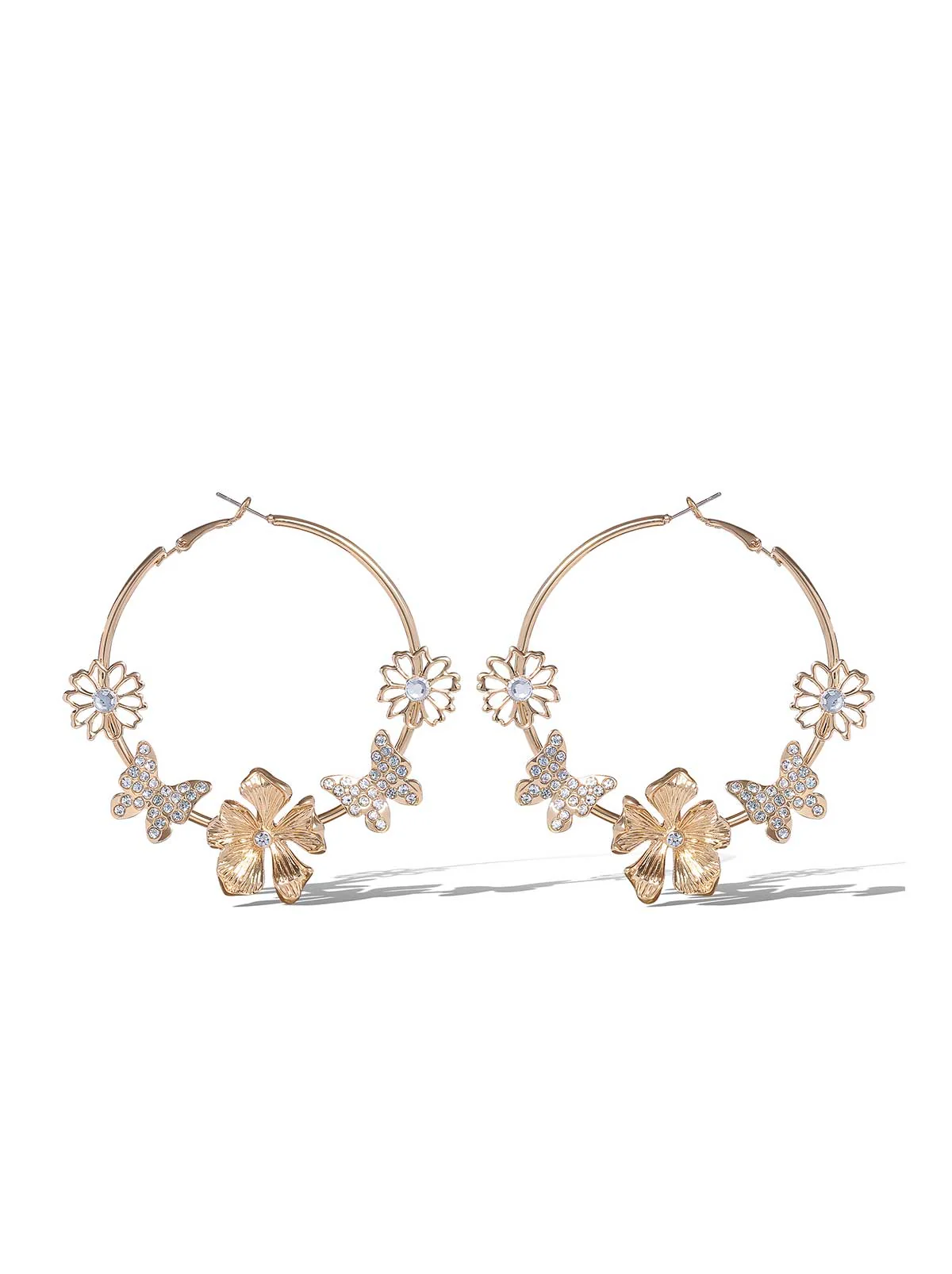 Accented Hoop Earrings