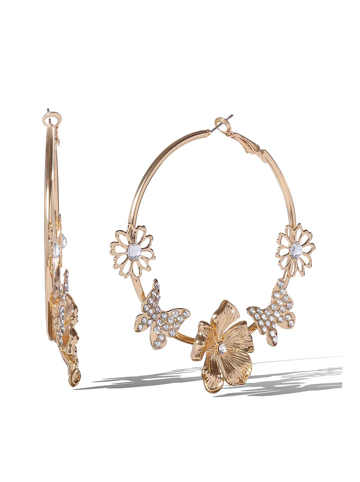 Accented Hoop Earrings - Image 2