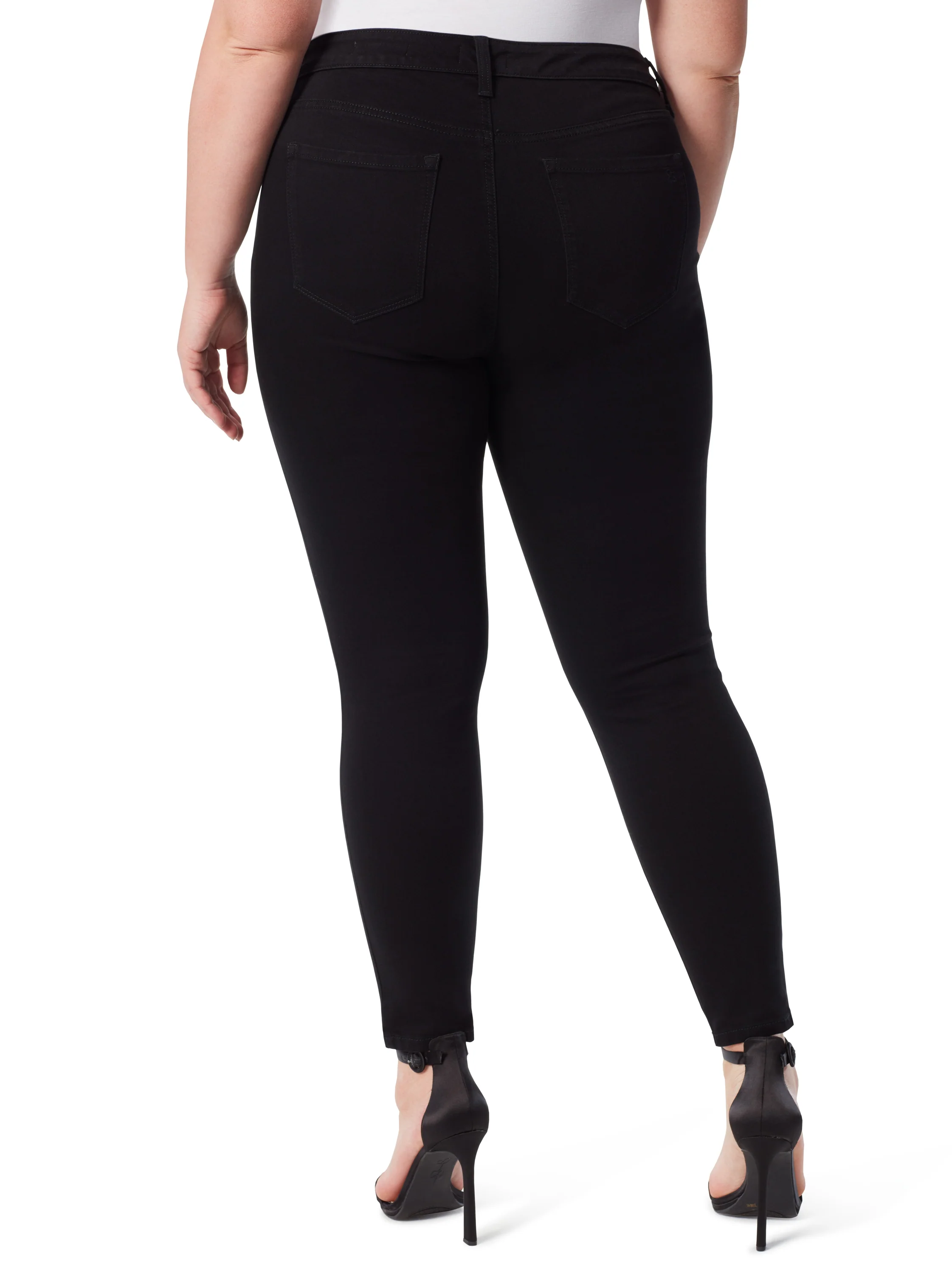 Adored High Rise Ankle Skinny Jeans in Black - Image 6