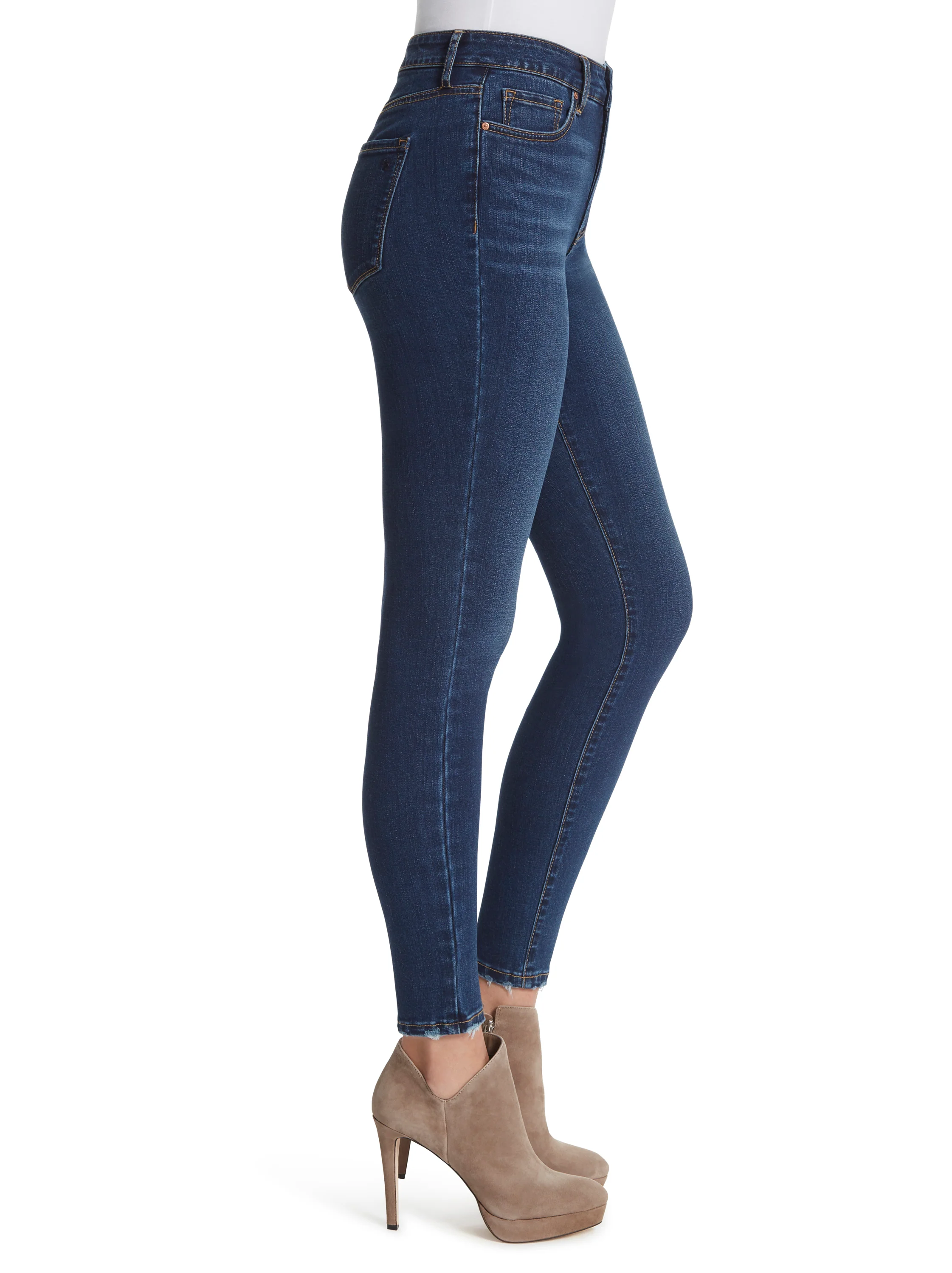 Adored High Rise Ankle Skinny Jeans in Mia - Image 3