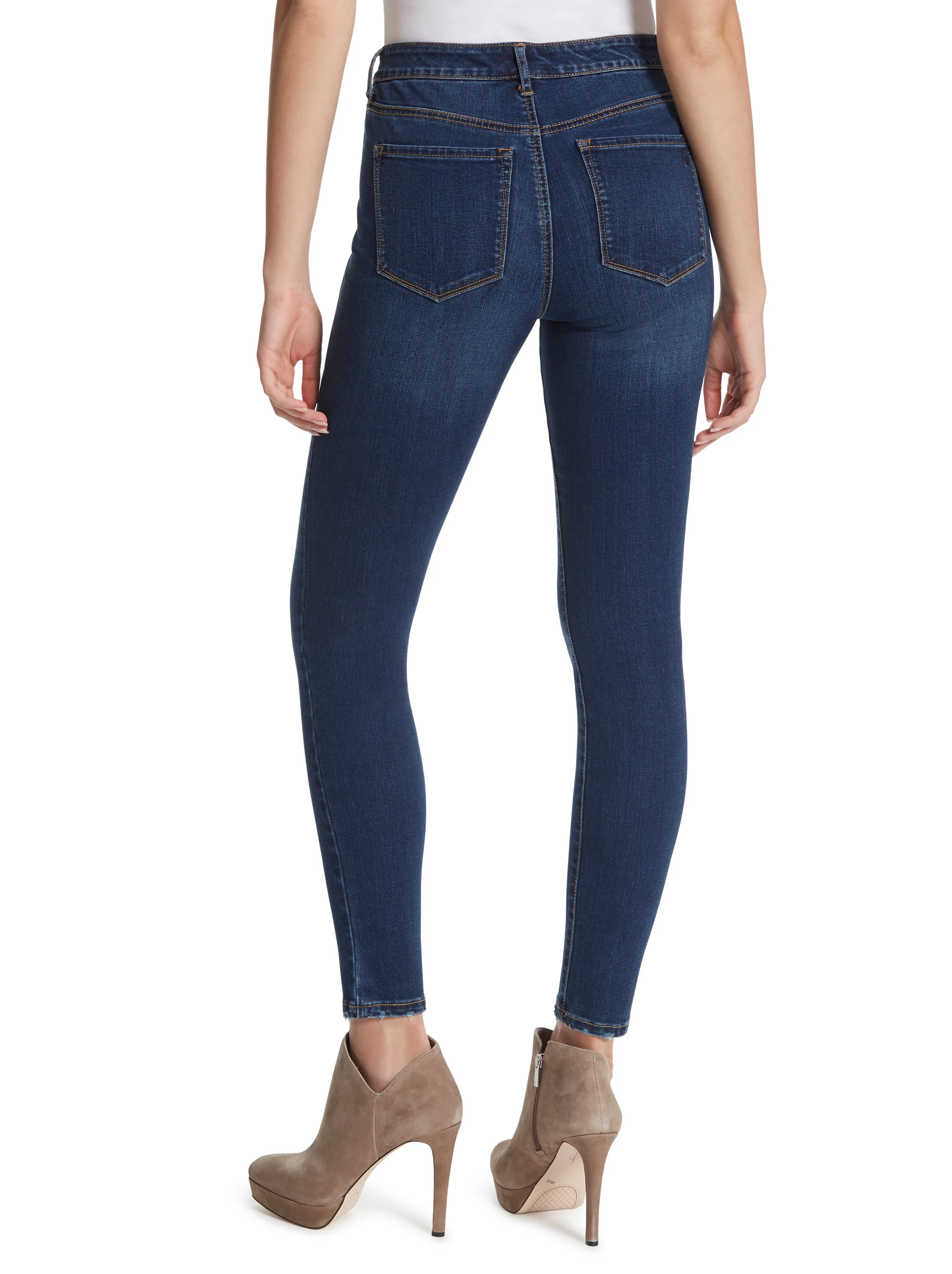 Adored High Rise Ankle Skinny Jeans in Mia - Image 4