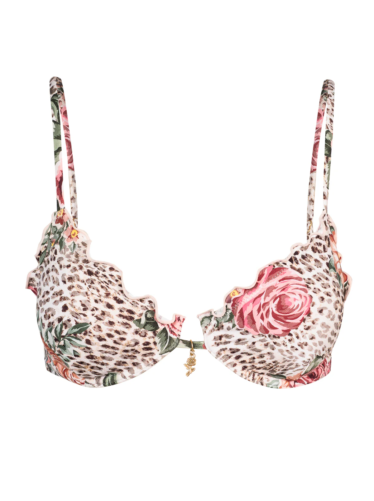 Lettuce Edge String Triangle Top in Animal Control - Image 6