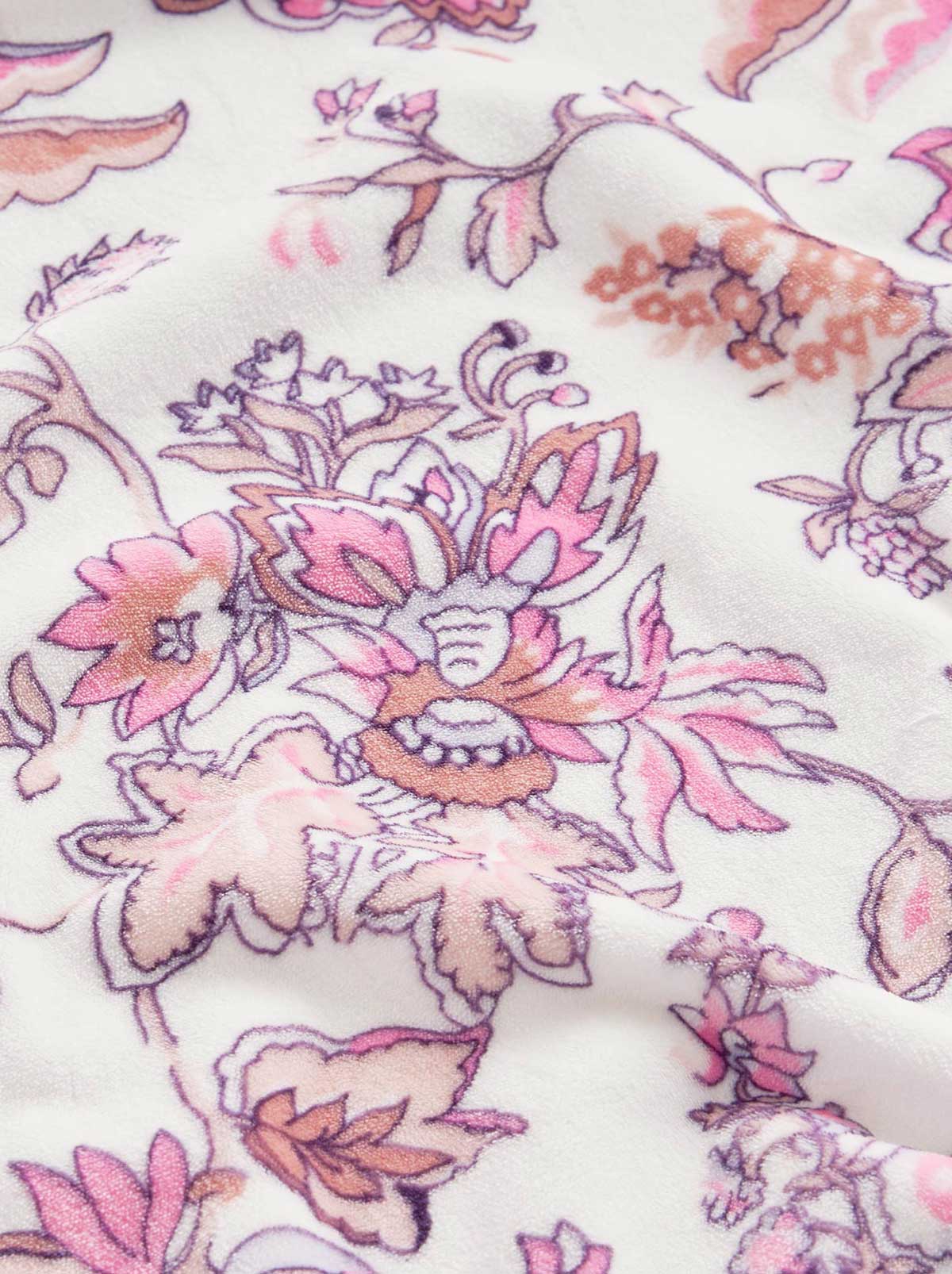 Bertha Rose Lilac Plush Throw Blanket - Image 3