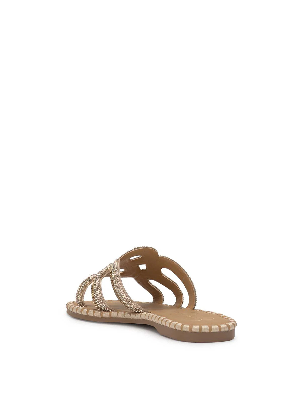 Bria Flat Sandal in Champagne - Image 3