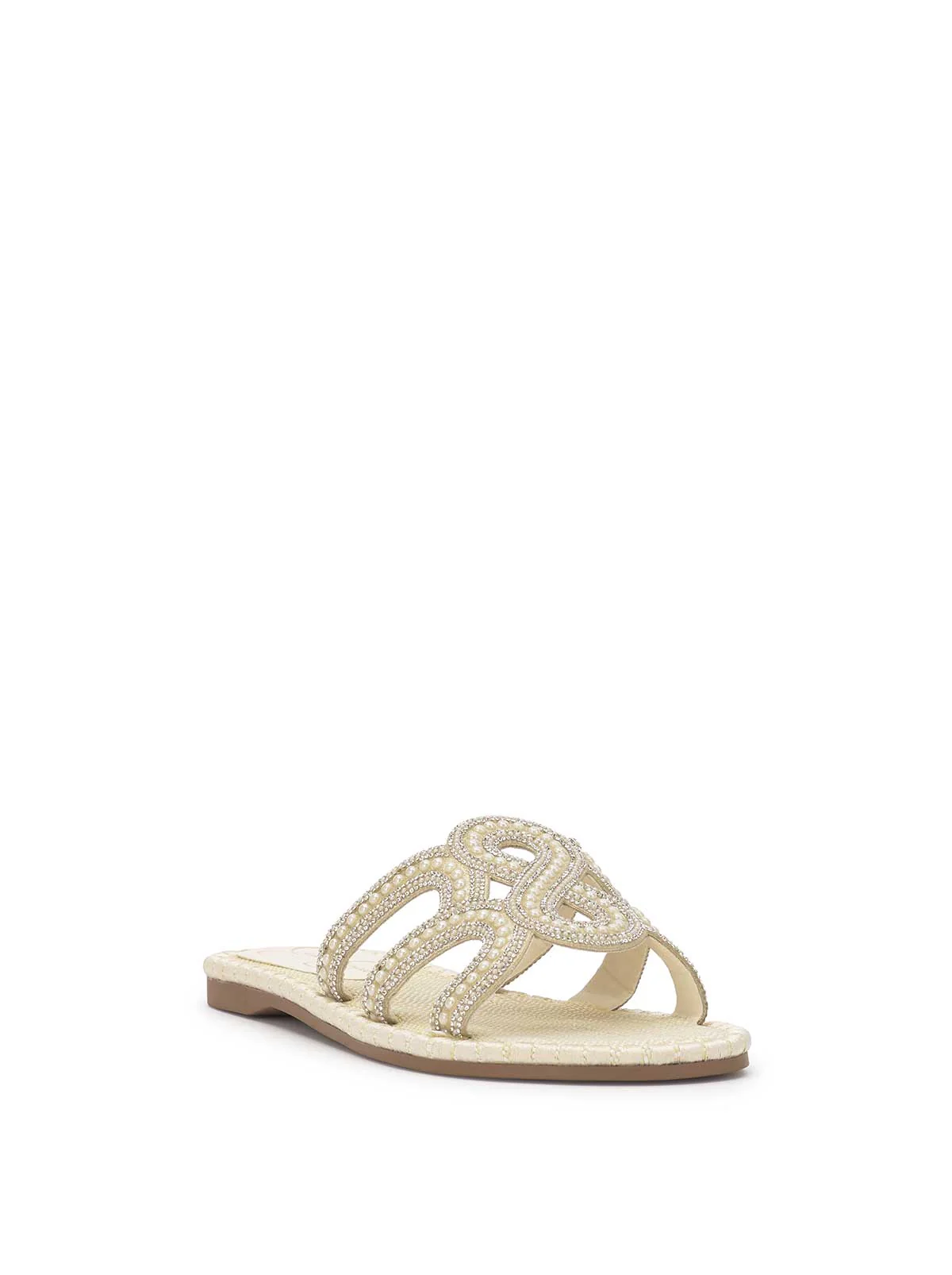Bria Flat Sandal in Ivory - Image 4