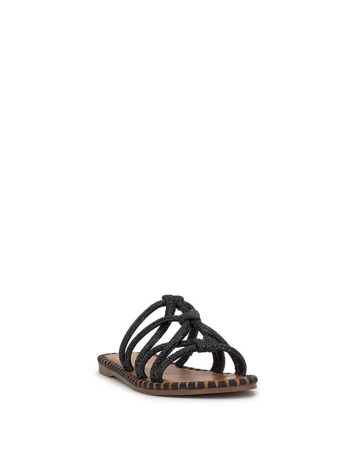 Briellea Embellished Sandal in Black - Image 4