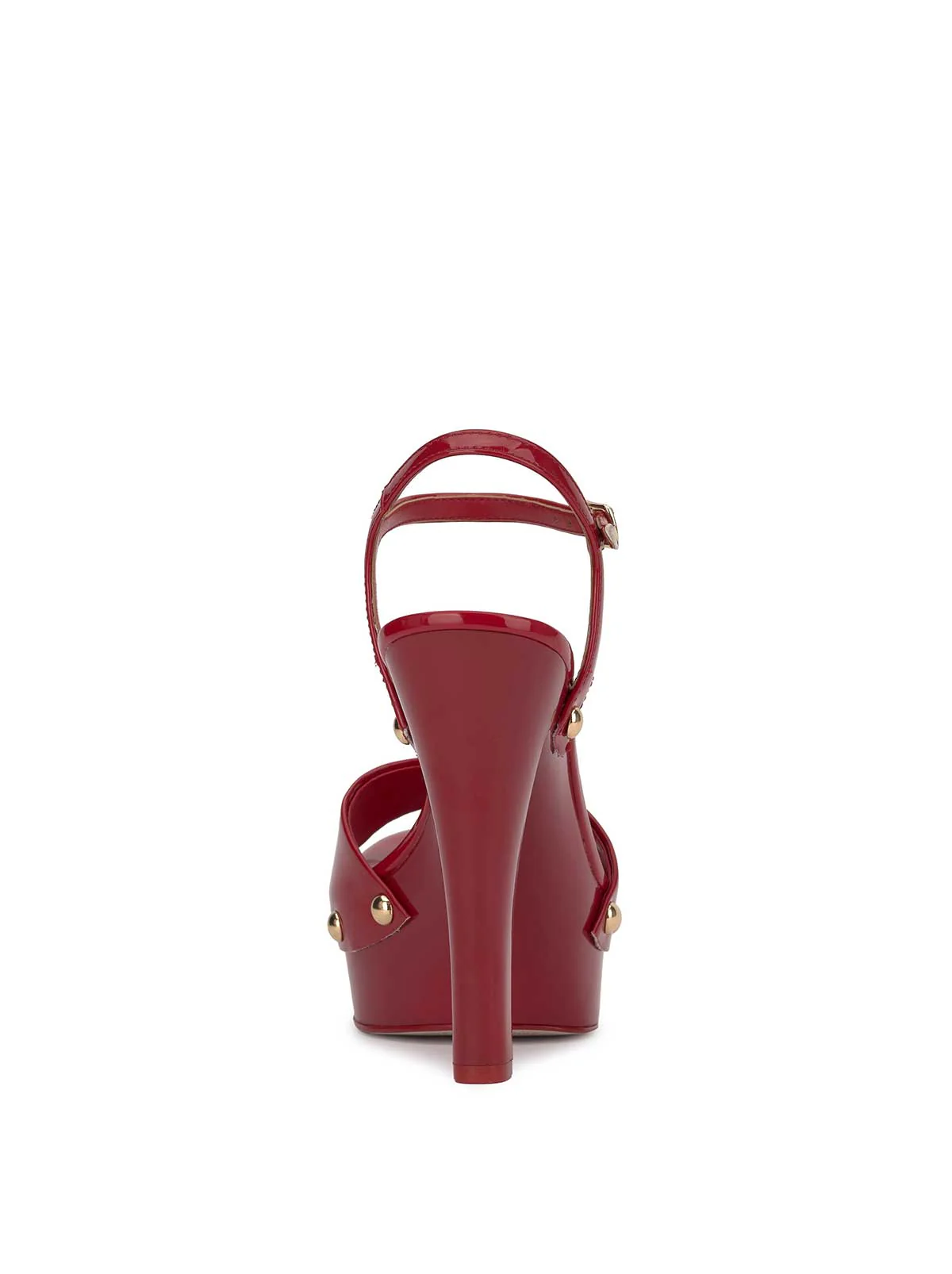 Calenta Studded Platform in Red Muse - Image 3