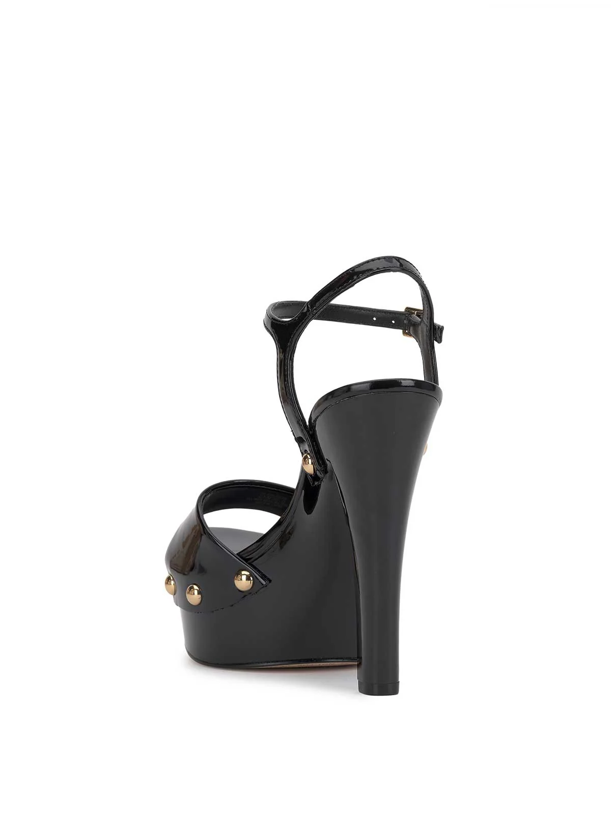 Calenta Studded Platform in Black - Image 3