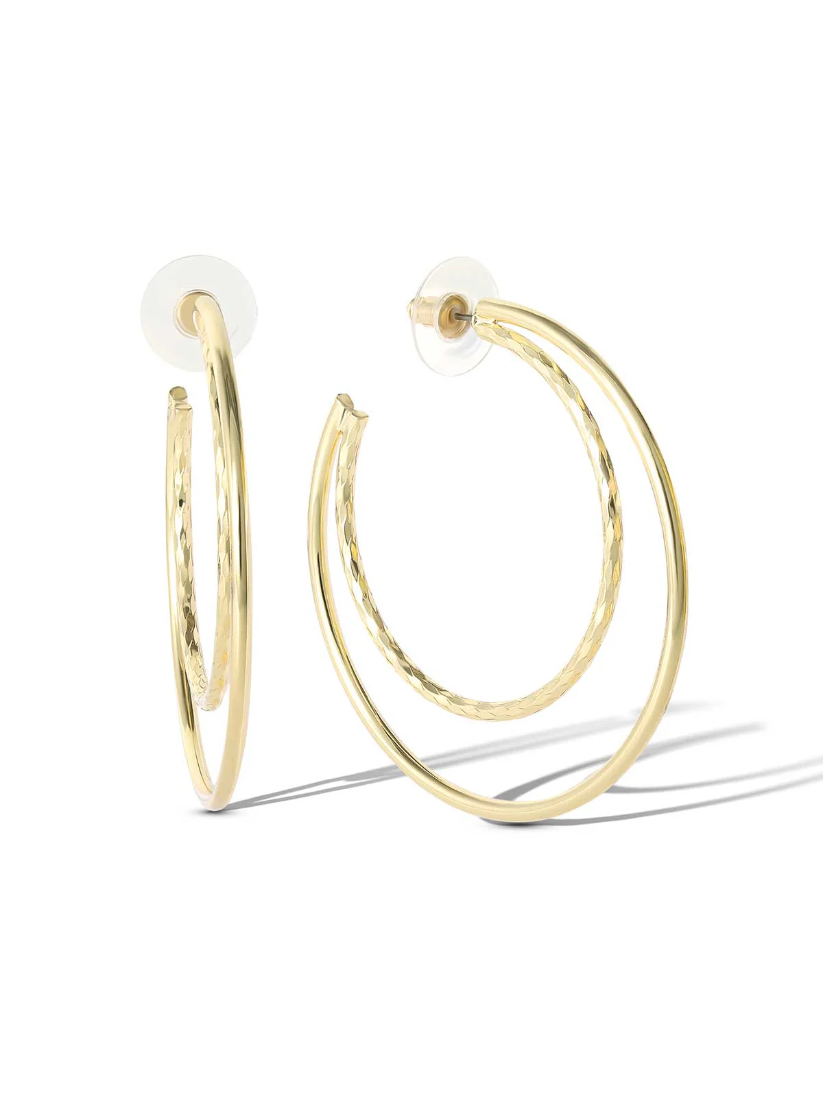 Double Hoop Earrings - Image 3