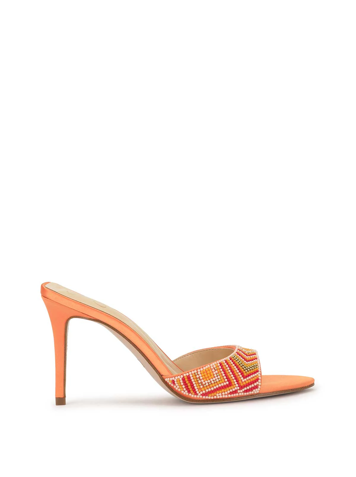 Dravie High Heel in Bright Tangerine