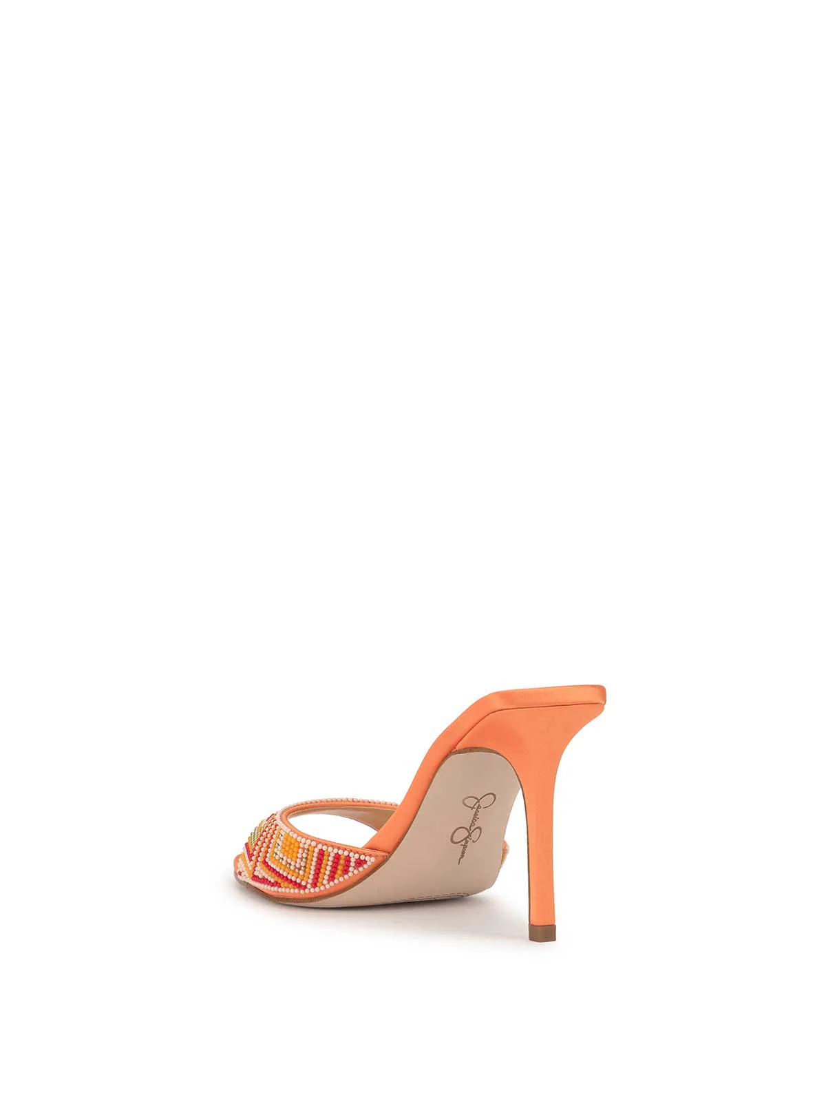 Dravie High Heel in Bright Tangerine - Image 3