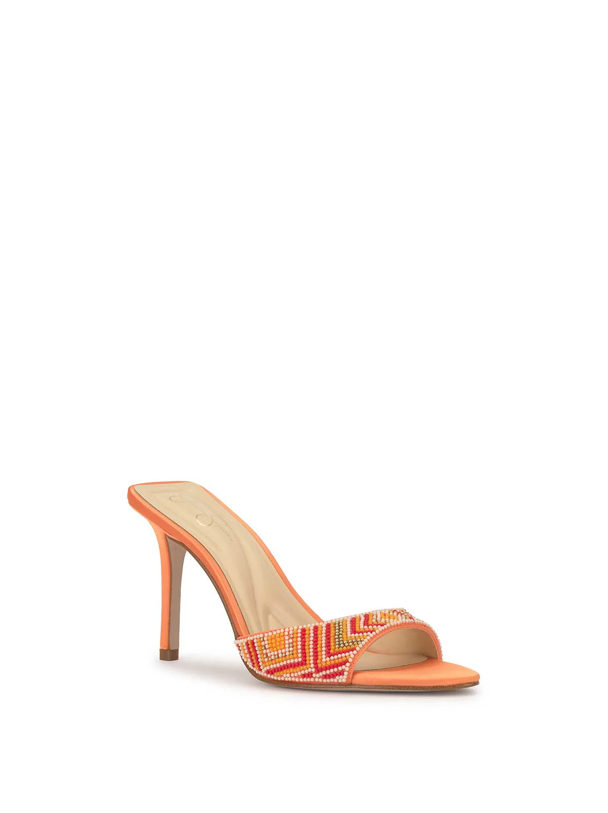 Dravie High Heel in Bright Tangerine - Image 4