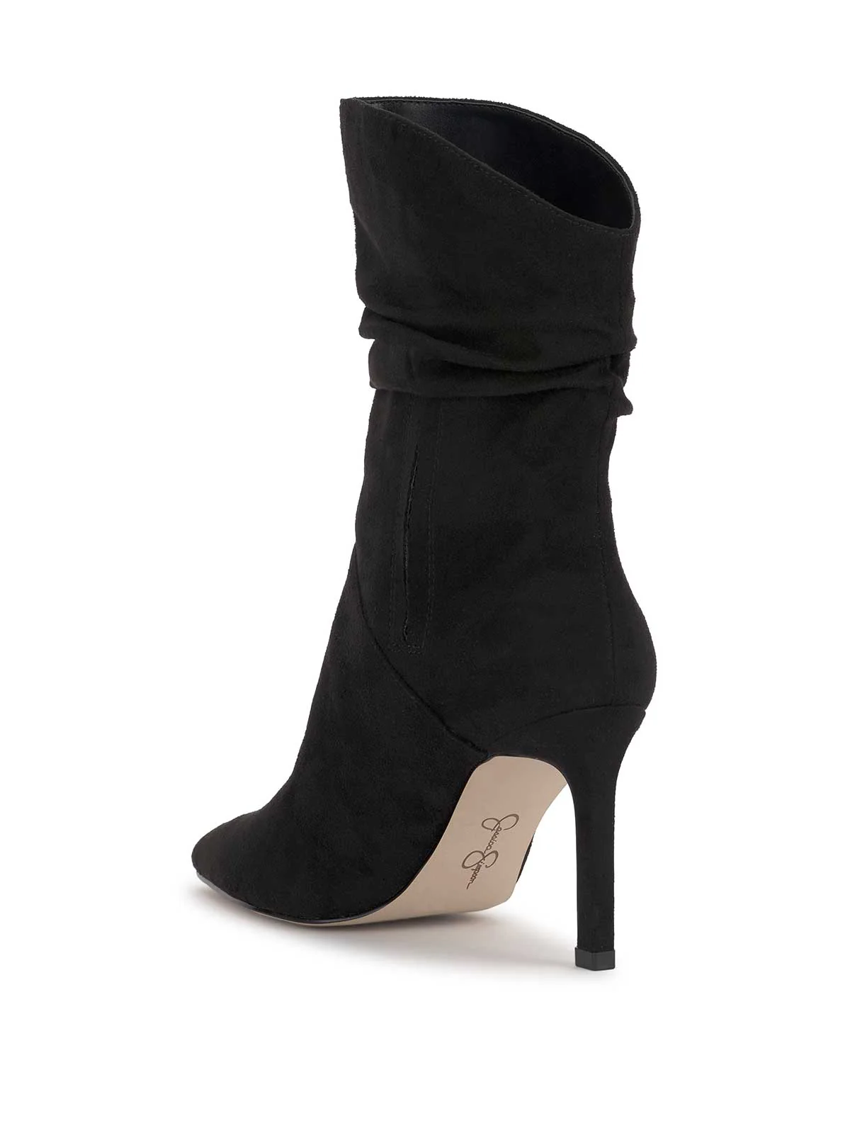 Elisti Scrunch Bootie in Black Suede - Image 3