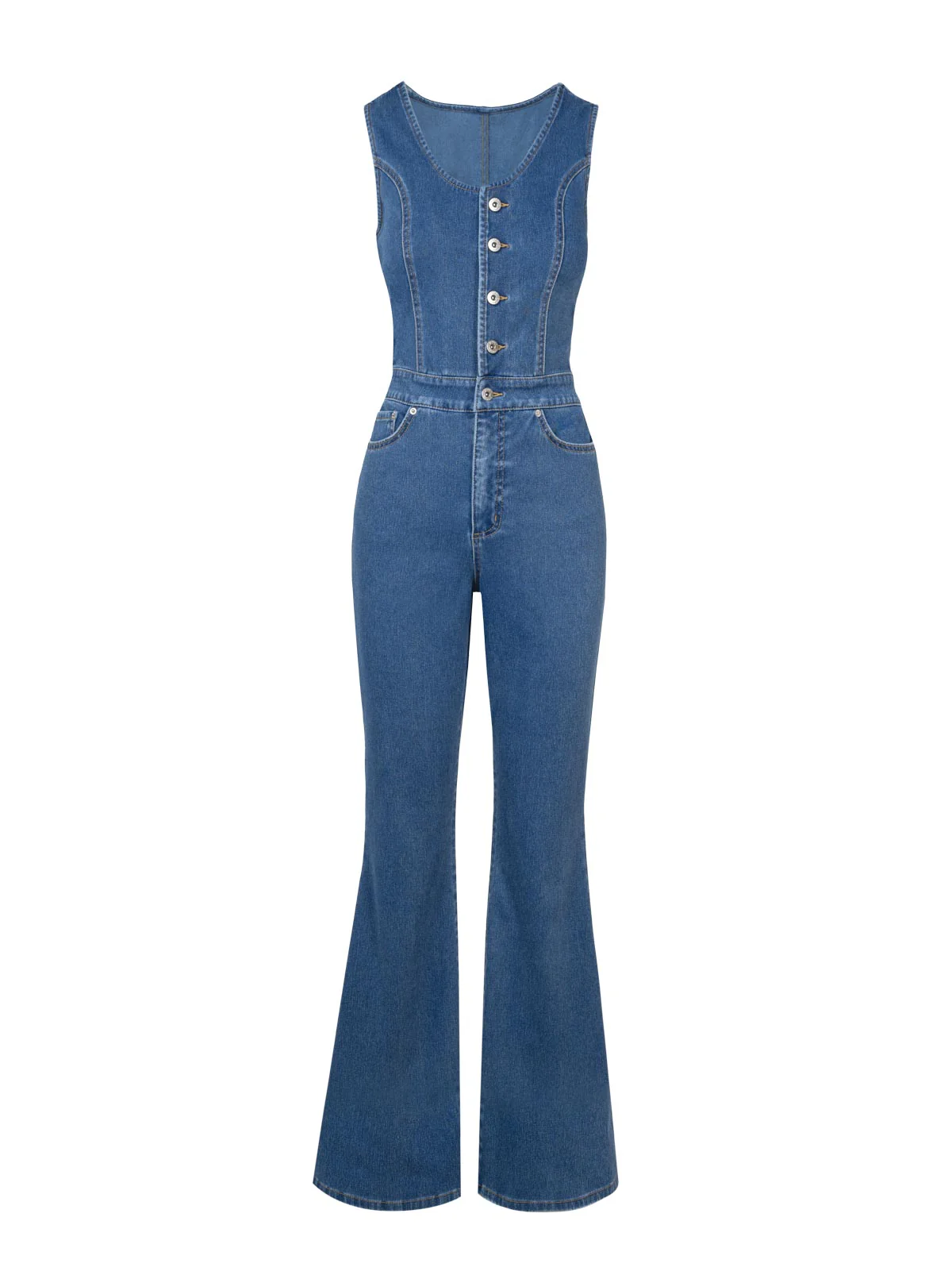 Flare Jumpsuit in Whispered - Image 5