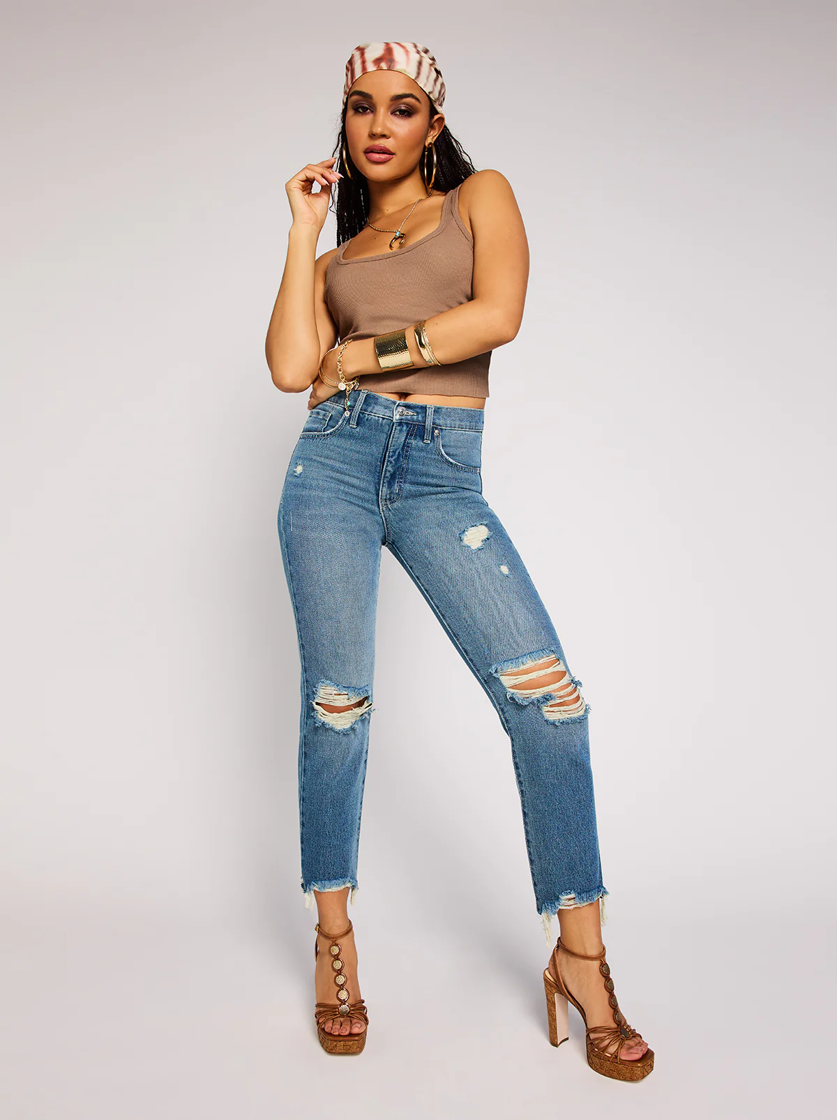 Harmony Straight High Rise Jeans in Incline - Image 6