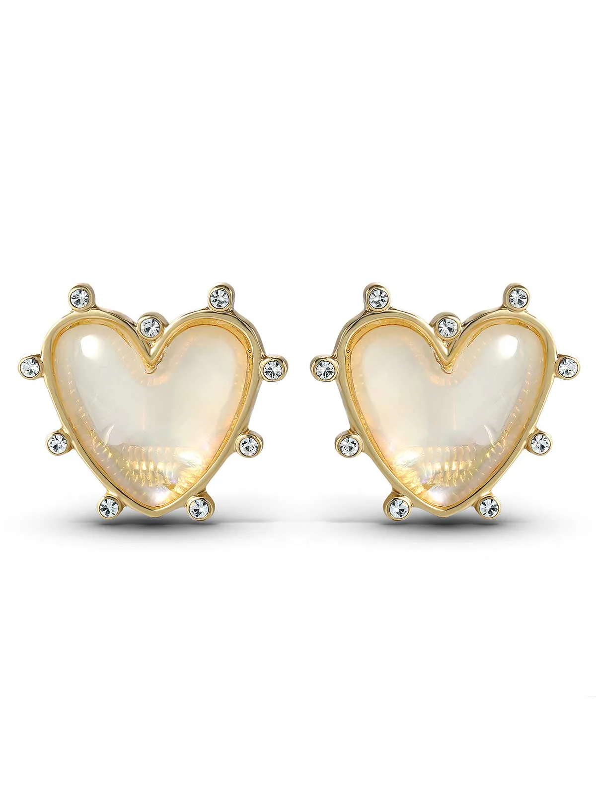 Heart Stud Earrings - Image 3