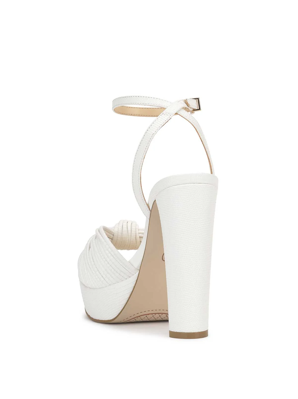Immie Platform Sandal in White - Image 3