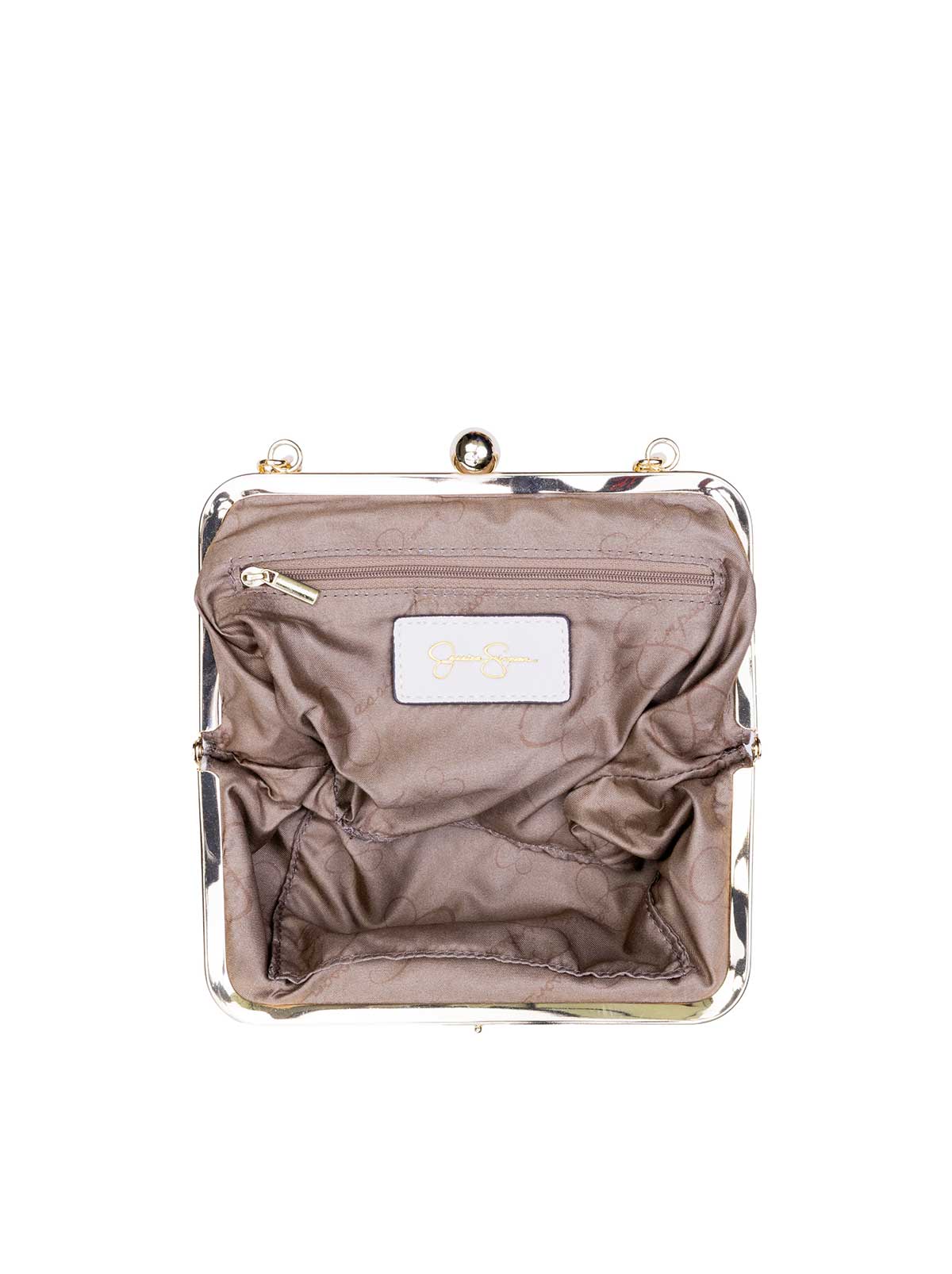 Jessica Simpson 2.0 Zoe Frame Clutch in Soft Ivory - Image 4