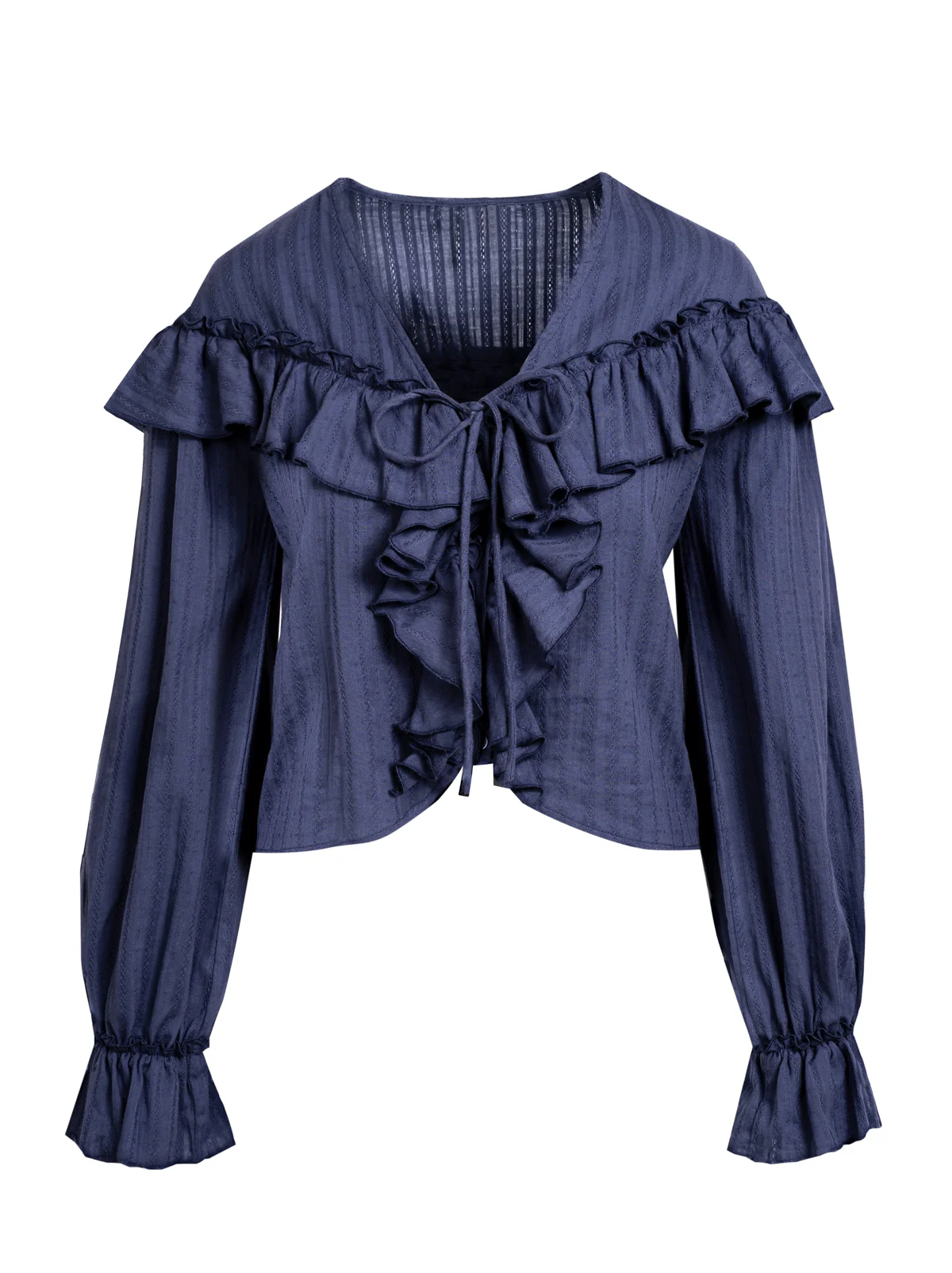 JS Jessica Simpson Daphne Blouse in Deep Cobalt - Image 6