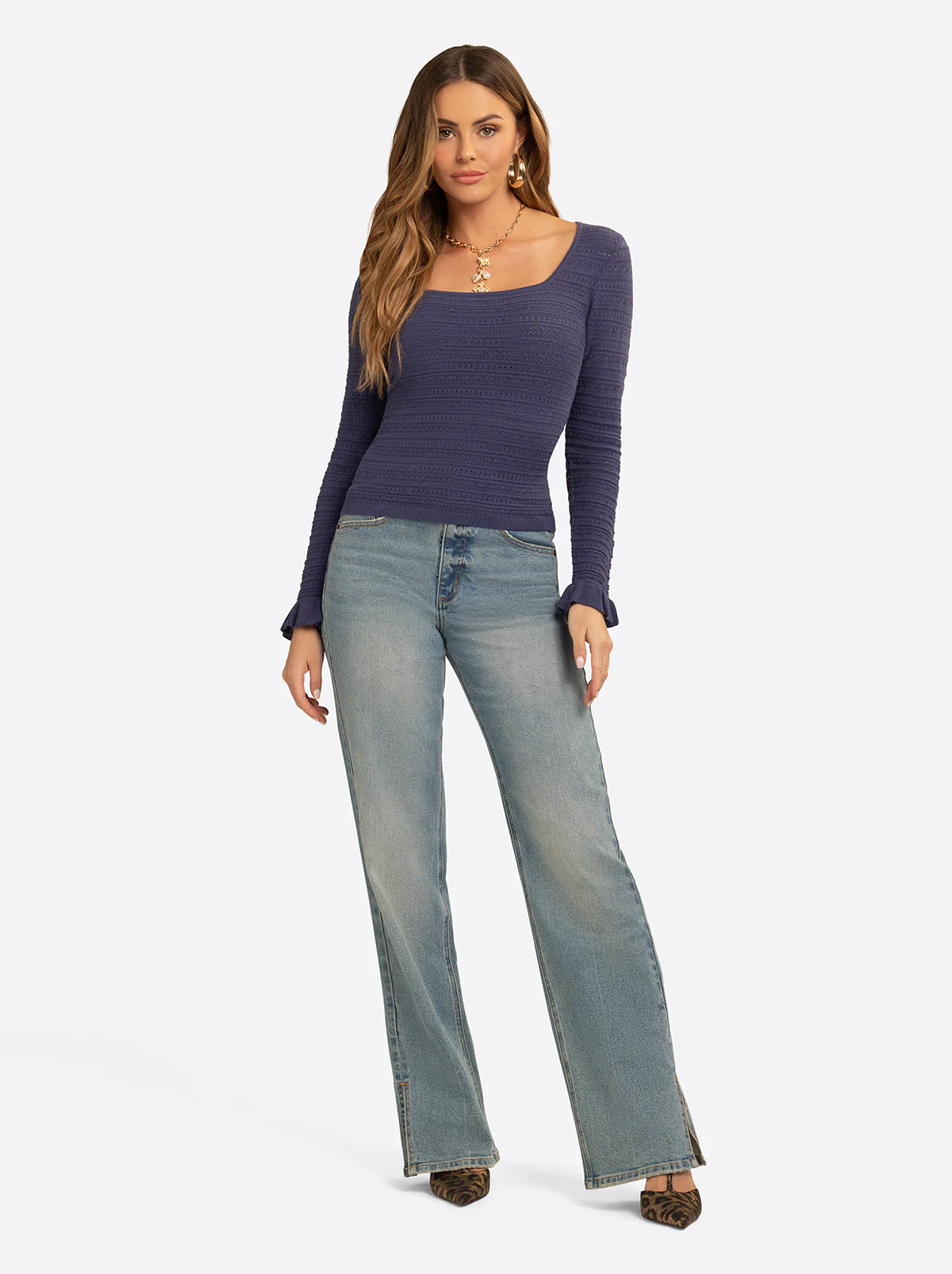 JS Jessica Simpson Luka Top in Deep Cobalt - Image 4