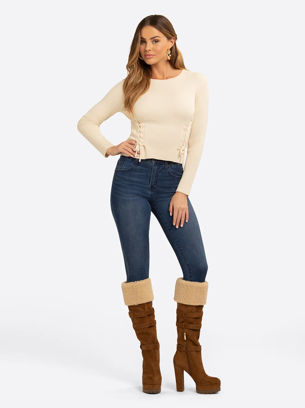 JS Jessica Simpson Taira Top in Birch - Image 4