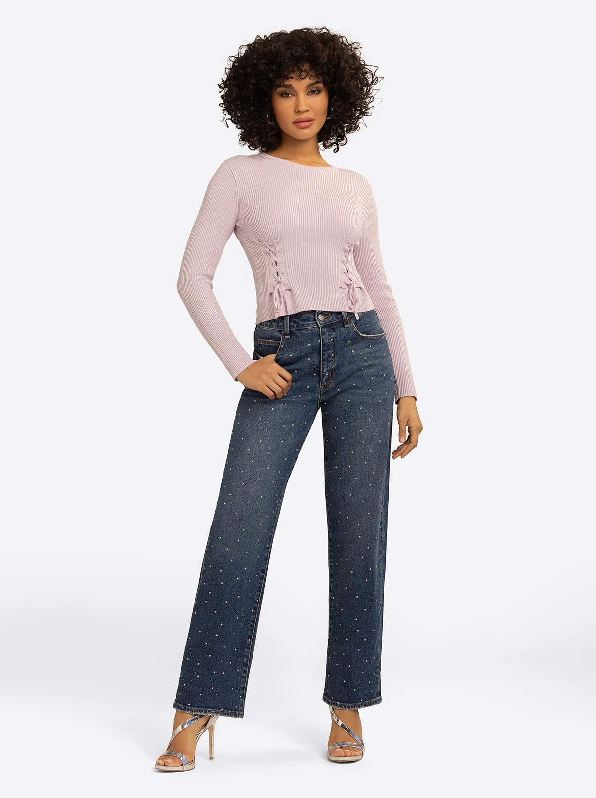 JS Jessica Simpson Taira Top in Lavender Frost - Image 4