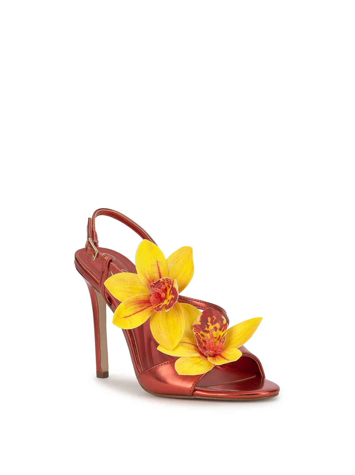 Jylia High Heel in Poppy Papaya - Image 4