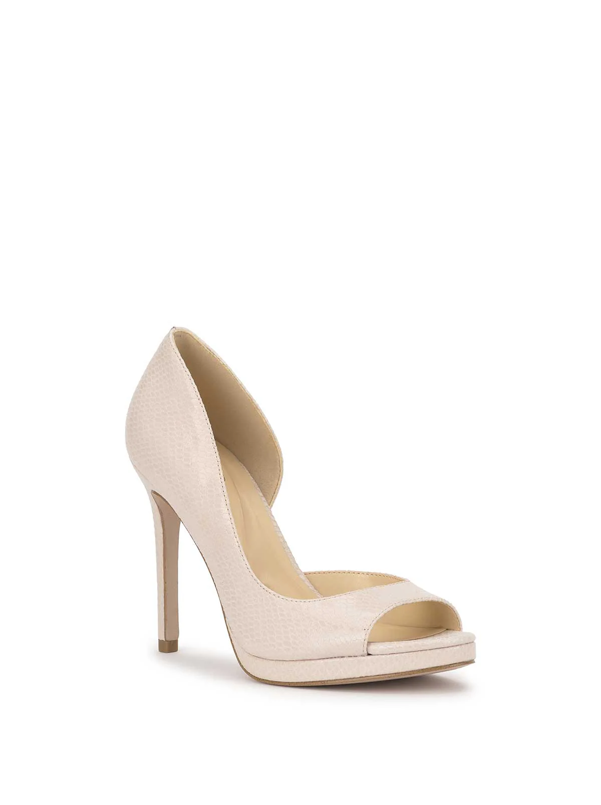 Kimli Peep Toe Pump in Chalk - Image 4
