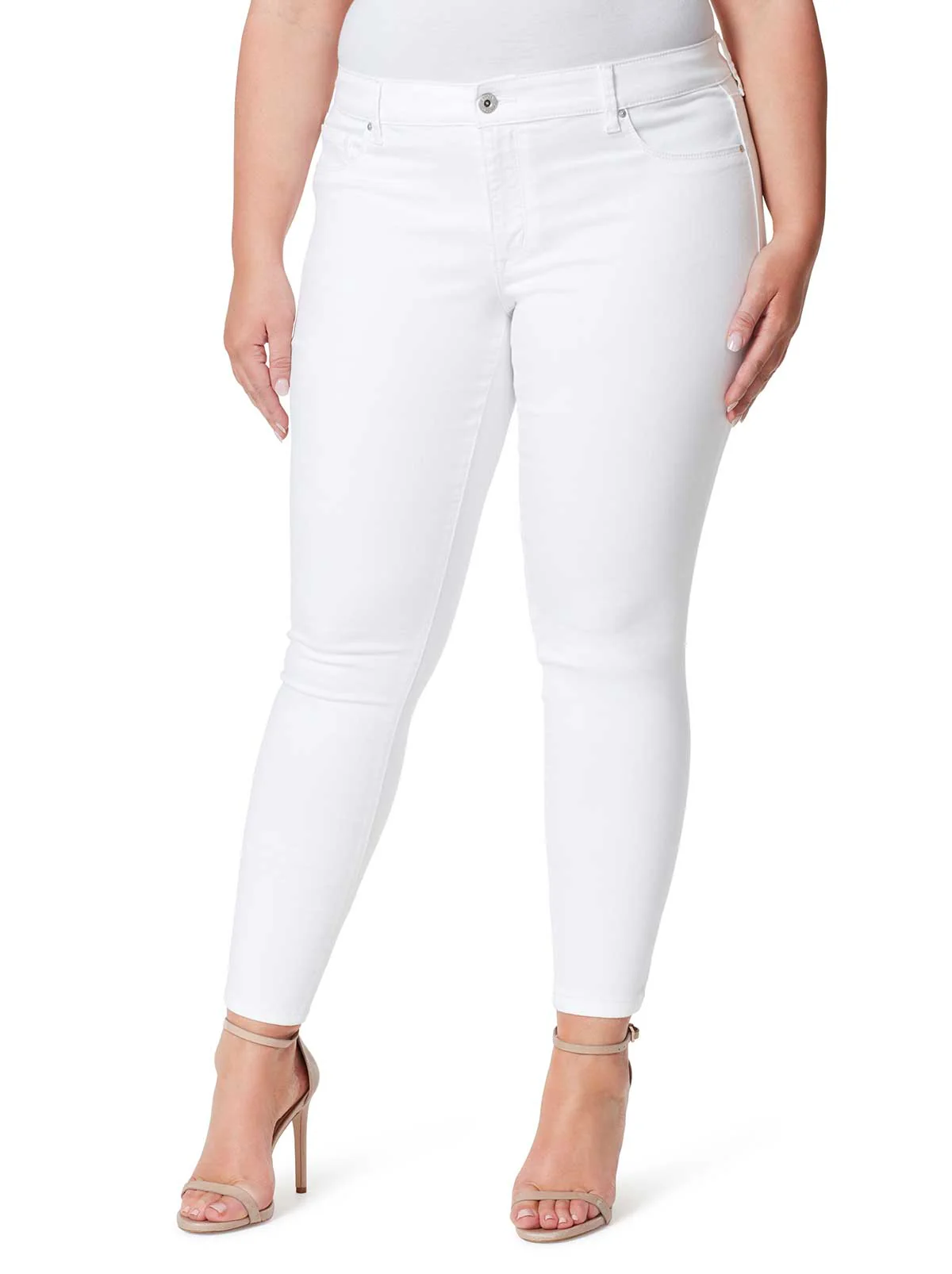 Kiss Me Skinny Jeans in White - Image 4