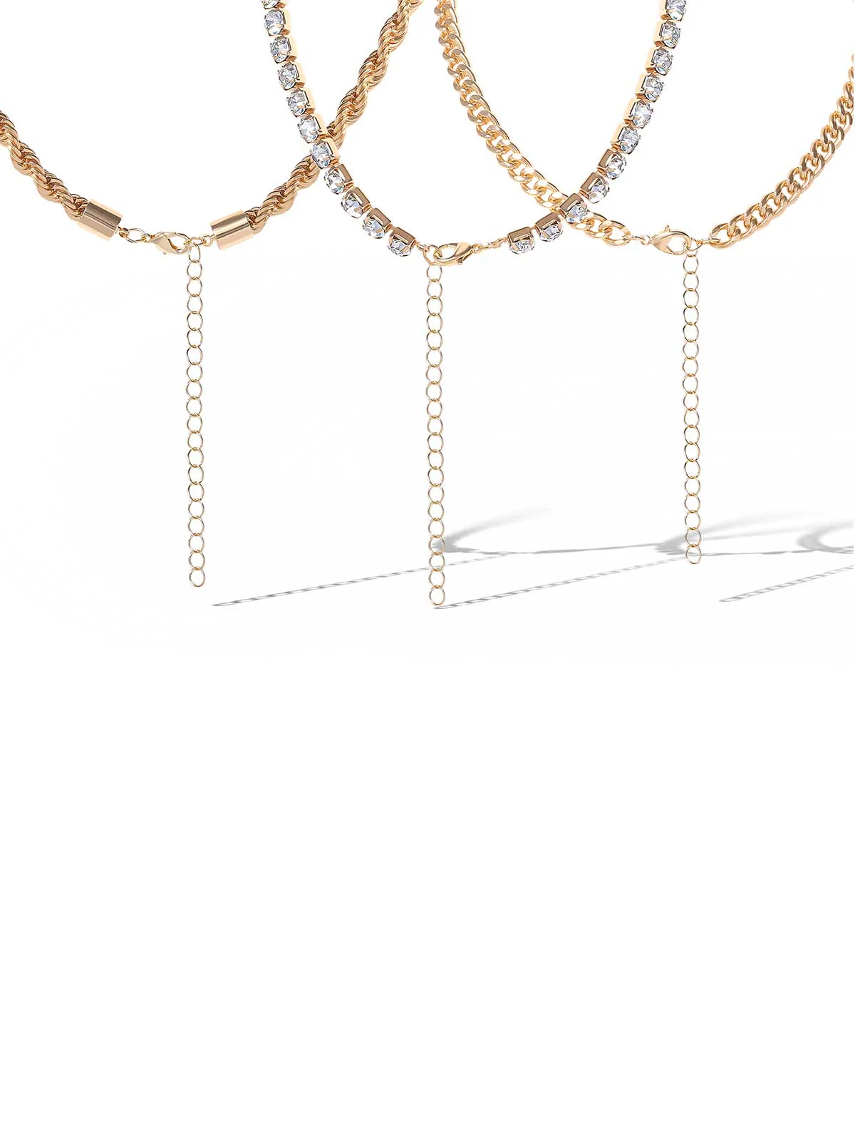 Mixed Metals Trio Necklace - Image 3