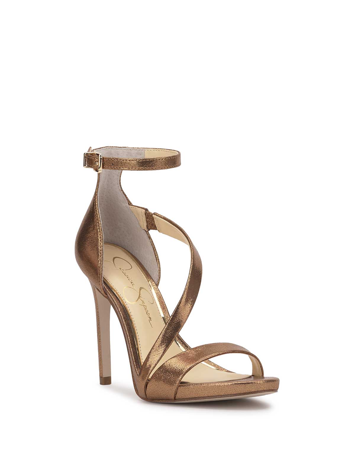 Rayli High Heel Sandal in Bronze - Image 4