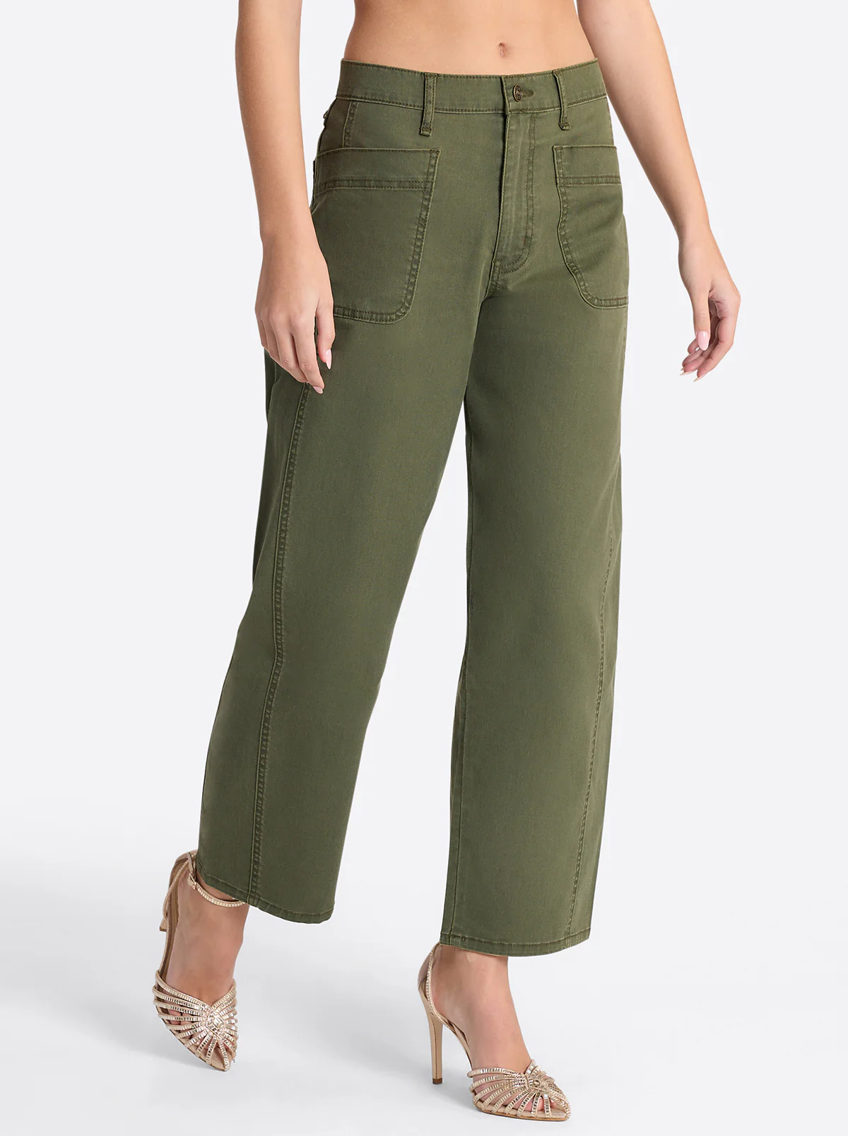 Relaxed Barrel Jeans in Forest Night - Image 3