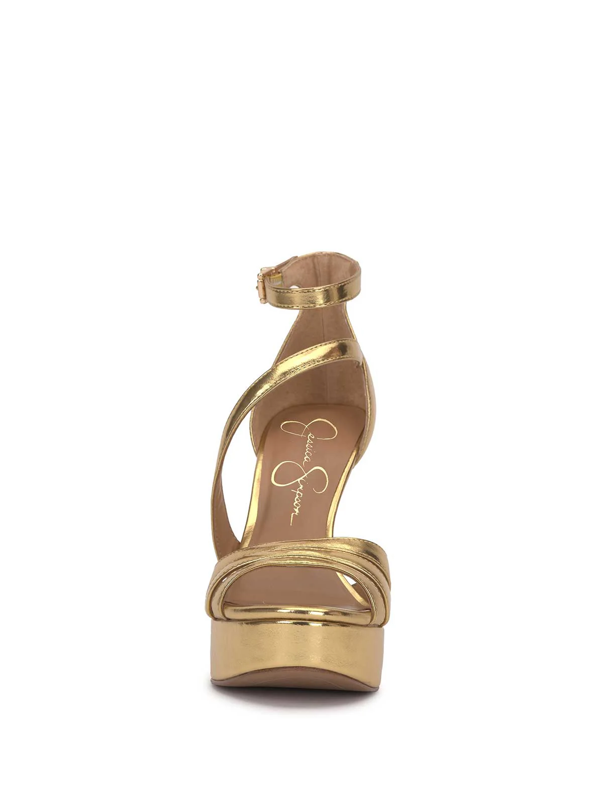 Shyremin Platform Sandal in Gold - Image 2