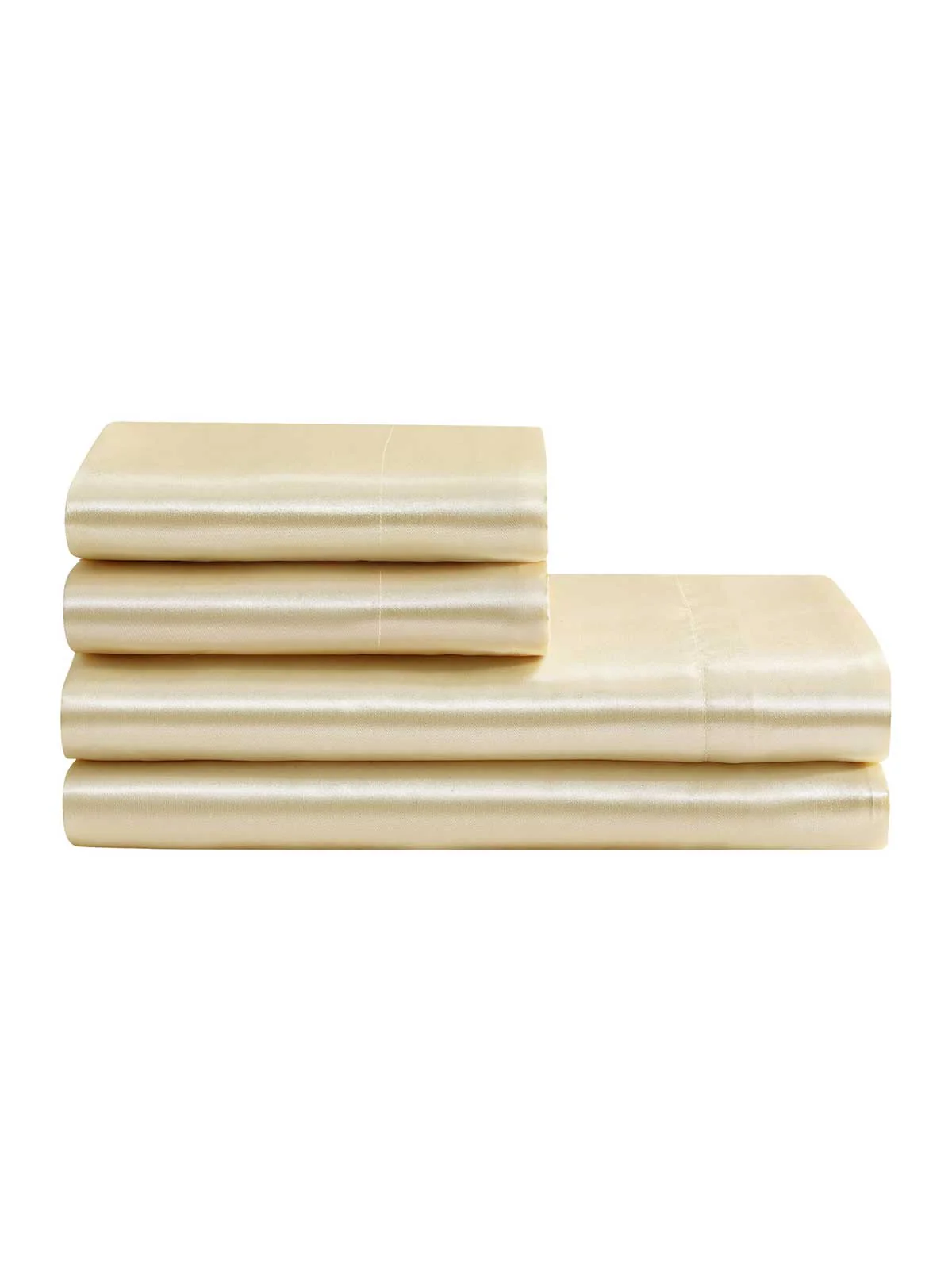 Silky Satin Sheet Set in Antique Golden Honey - Image 3