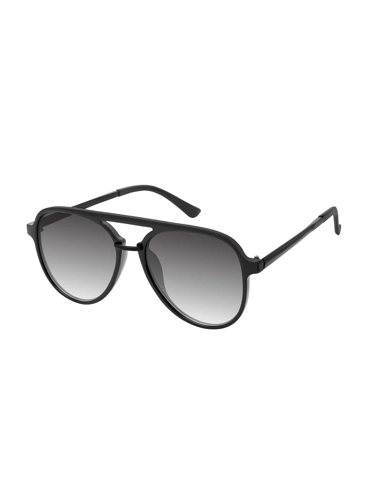 Stylish Aviator Metal Bridge Sunglasses in Black