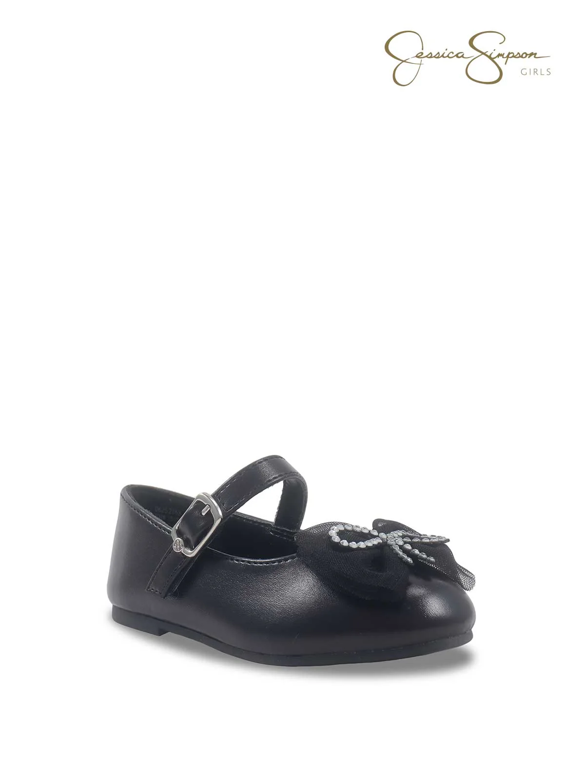 Toddler Amy Bow Ballet Flat in Black - Image 2