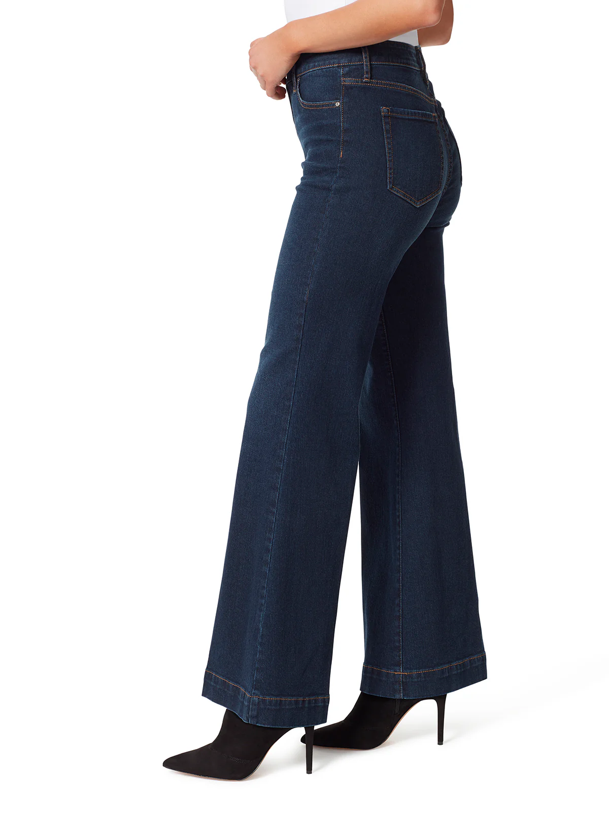 True Love Wide Leg Trouser Jeans in Ditto - Image 3