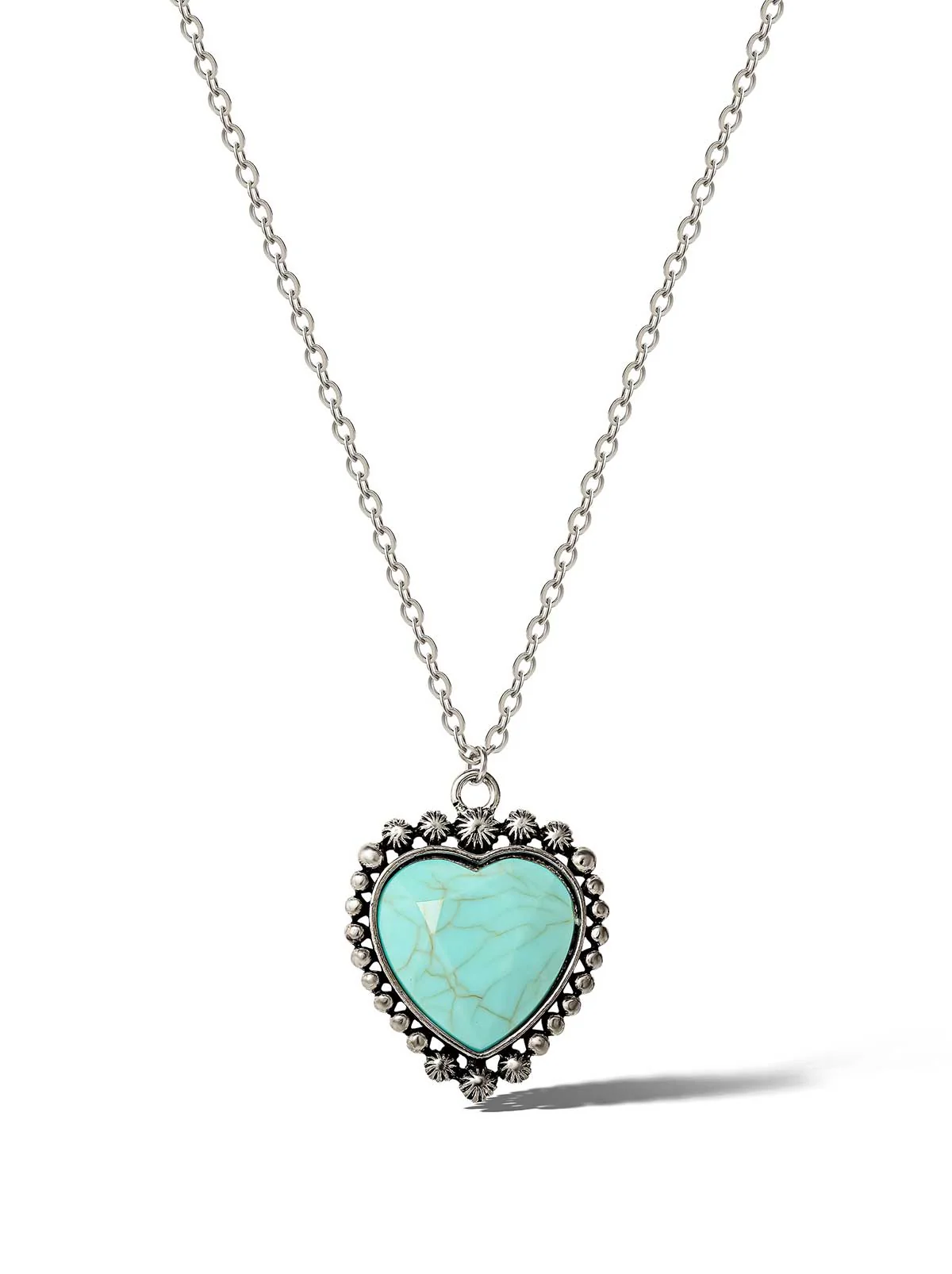 Turquoise Heart Necklace - Image 2