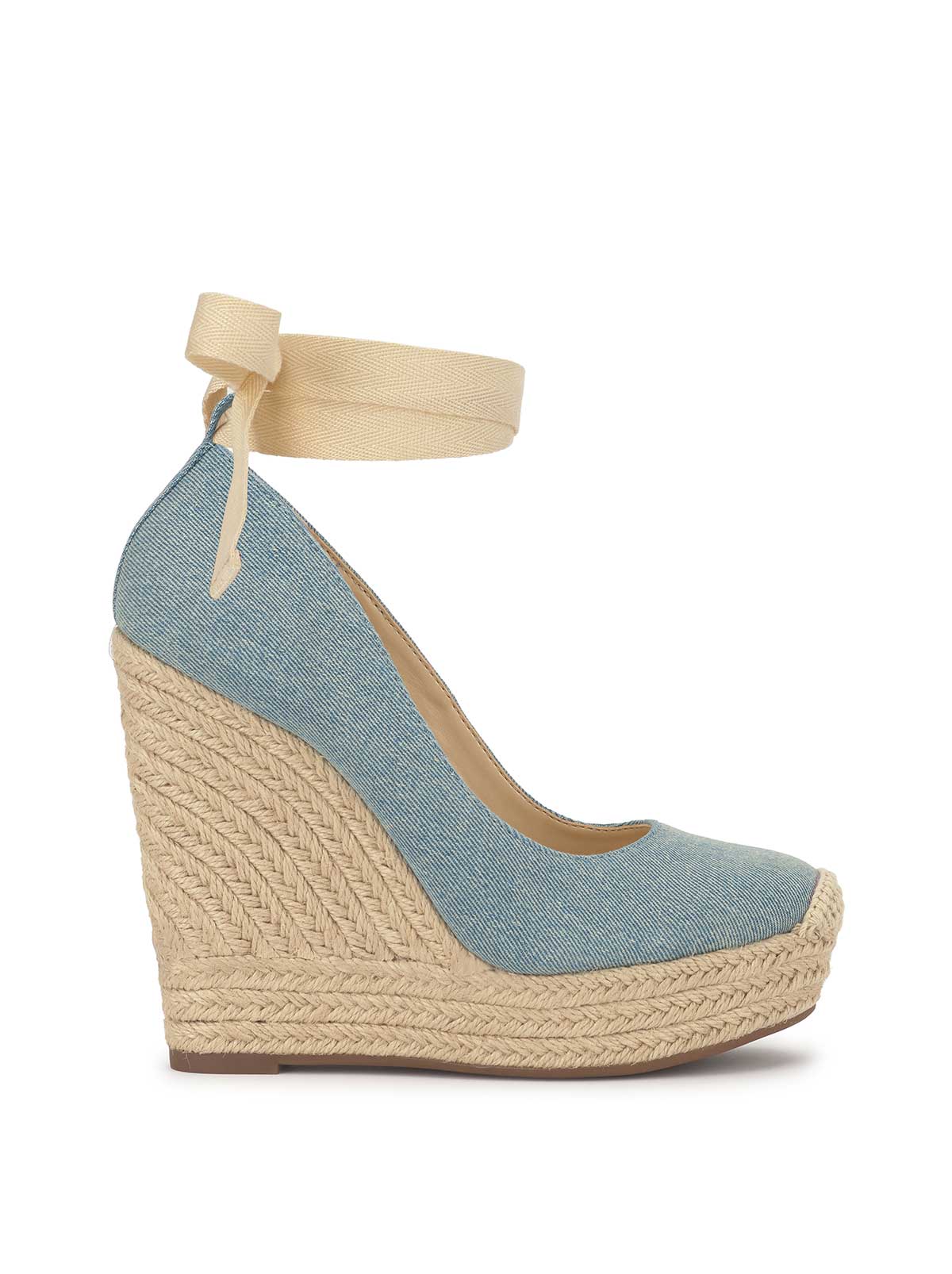 Zexie Platform Wedge in Denim